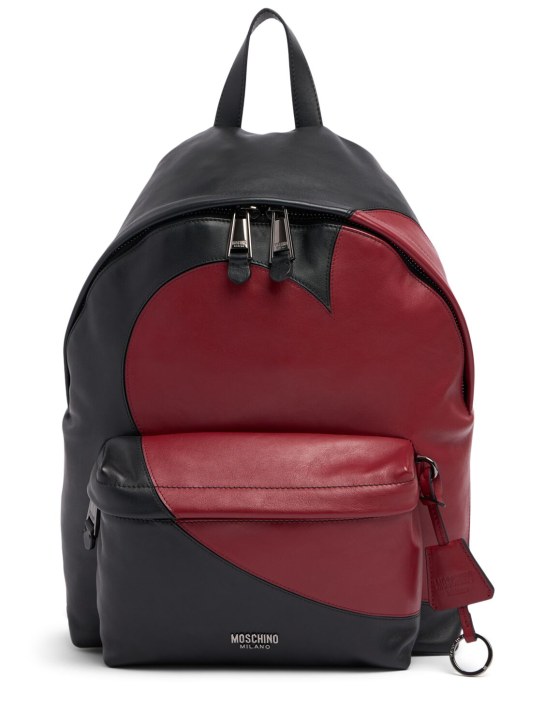 Moschino: Archive Graphics backpack - Black/Red - men_0 | Luisa Via Roma
