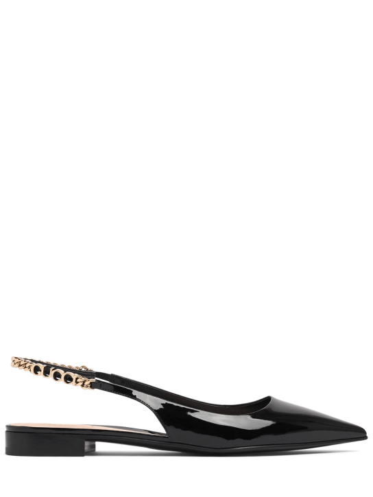 Gucci: Zapatos ballet planos de piel 15mm - Negro - women_0 | Luisa Via Roma