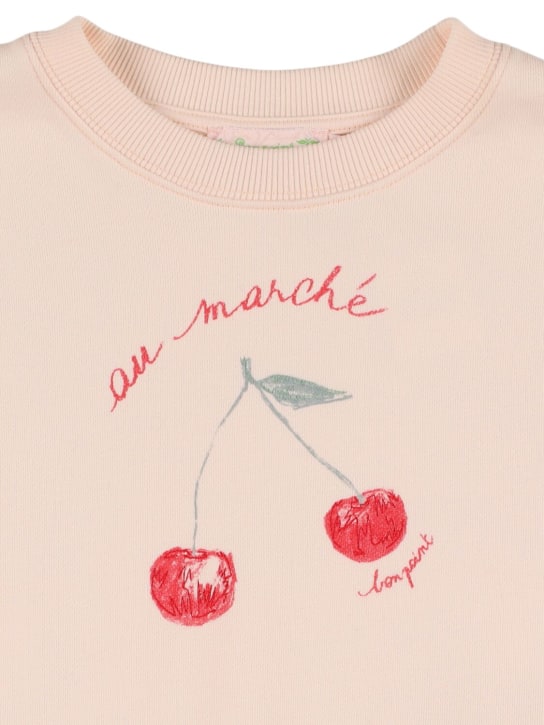 Bonpoint: コットンスウェットシャツ - kids-girls_1 | Luisa Via Roma