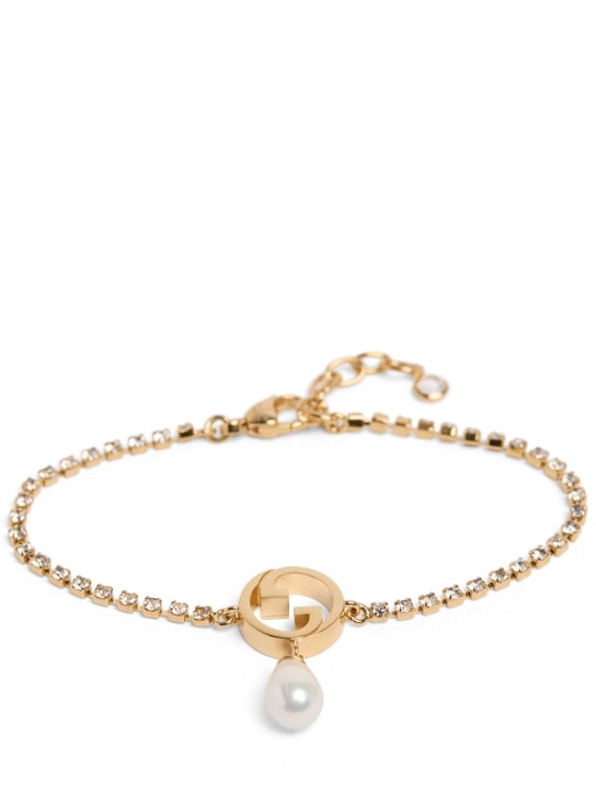 Gucci: Gucci Blondie brass bracelet - Gold - women_0 | Luisa Via Roma