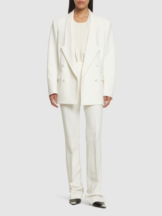 Coperni: Tailored double breast jacket - White - women_1 | Luisa Via Roma