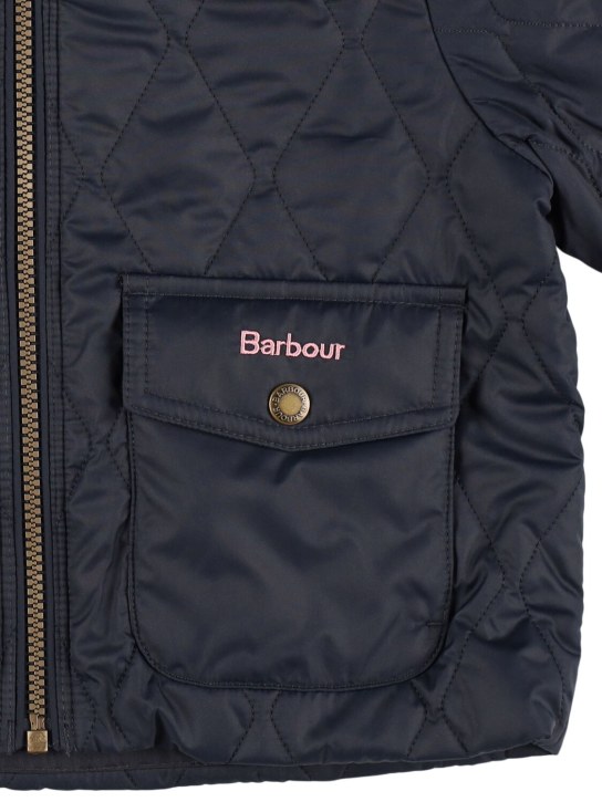 BARBOUR: Venton quilted puffer jacket - Lacivert - kids-girls_1 | Luisa Via Roma