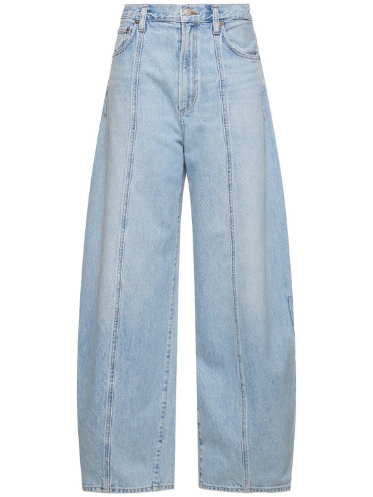 Agolde: Jeans anchos con cintura alta - Azul Claro - women_0 | Luisa Via Roma