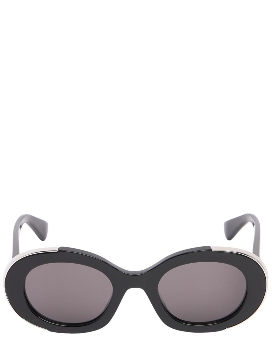 Alexander McQueen: AM0445S acetate sunglasses - Siyah - women_0 | Luisa Via Roma