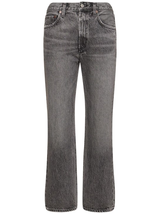 Agolde: Jeans rectos con cintura alta - Gris - women_0 | Luisa Via Roma