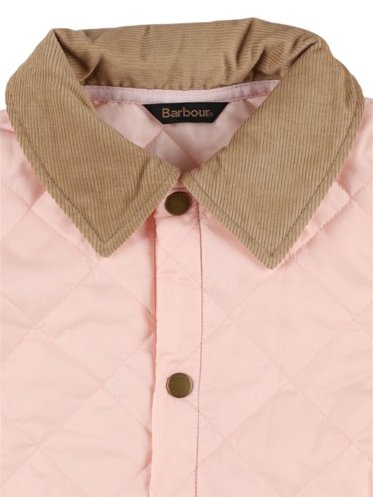 BARBOUR: Liddesdale quilted puffer jacket - Pembe - kids-girls_1 | Luisa Via Roma