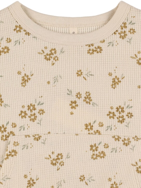 Quincy Mae: Organic cotton sweatshirt & sweatpants - Renkli - kids-girls_1 | Luisa Via Roma