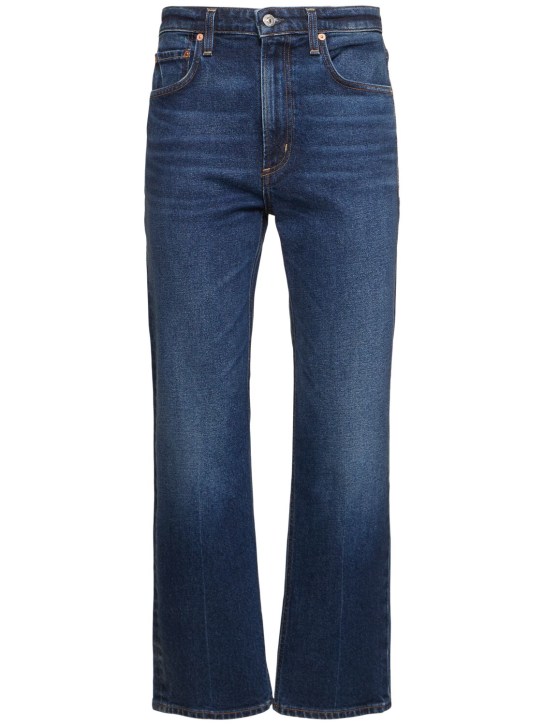 CITIZENS OF HUMANITY: Zurie high rise straight ankle jeans - Blue - women_0 | Luisa Via Roma