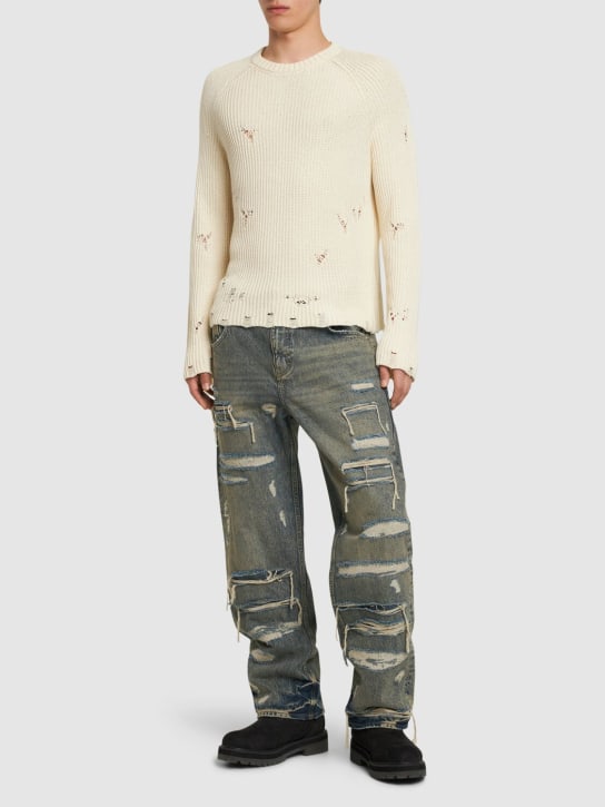 Represent: Jeans aus Denim „R3D Double Destroyer“ - Blue Cream - men_1 | Luisa Via Roma