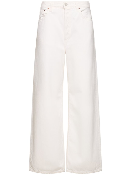Agolde: Low slung baggy jeans - White - women_0 | Luisa Via Roma