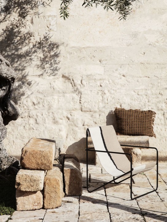 Ferm Living:  Black Soil Desert lounge chair - Black/Soil - ecraft_1 | Luisa Via Roma