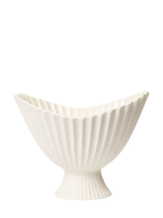 Ferm Living: Fountain stoneware bowl - Off-White - ecraft_0 | Luisa Via Roma