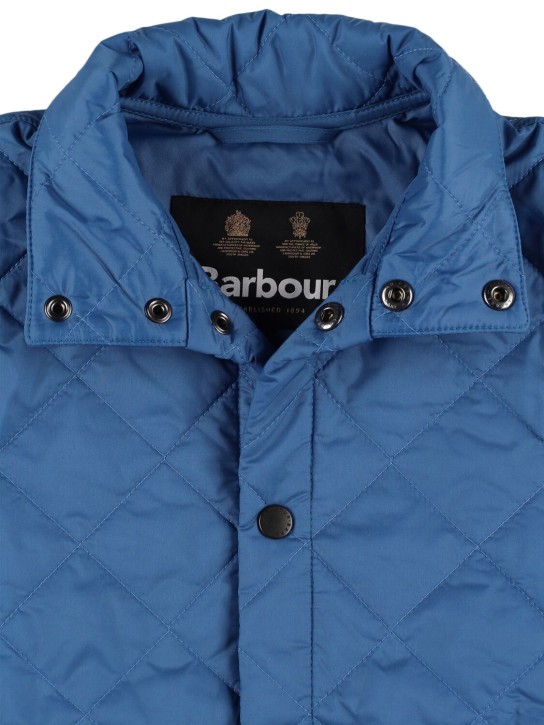 BARBOUR: Liddesdale quilted puffer vest - Blue - kids-girls_1 | Luisa Via Roma