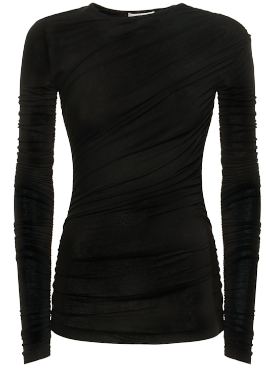 Agolde: Tania twist jersey t-shirt - women_0 | Luisa Via Roma