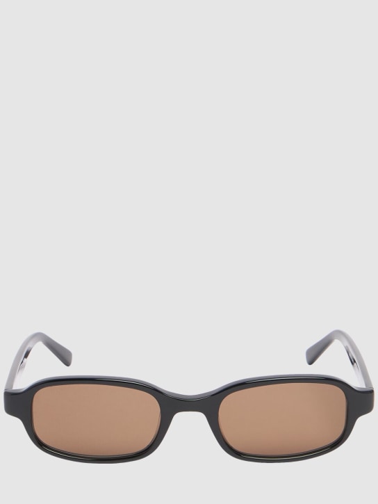 DMY Studios: Margot squared acetate sunglasses - Black/Brown - men_0 | Luisa Via Roma