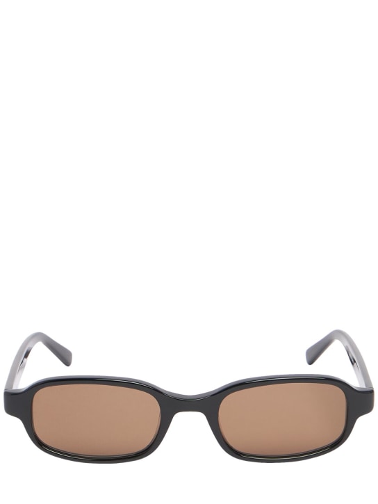 DMY Studios: Margot squared acetate sunglasses - Black/Brown - women_0 | Luisa Via Roma
