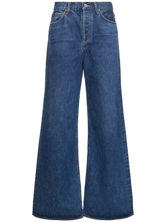 Agolde: Jeans anchos con cintura alta - Azul - women_0 | Luisa Via Roma