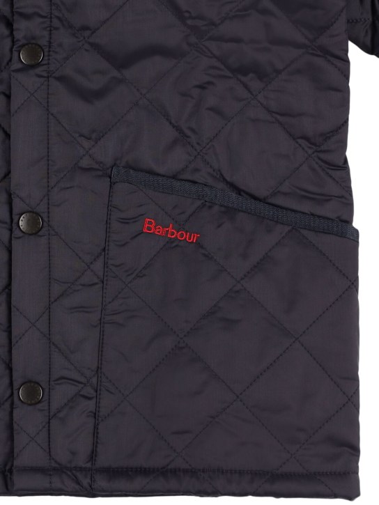 BARBOUR: Liddesdale quilted puffer jacket - Navy - kids-boys_1 | Luisa Via Roma