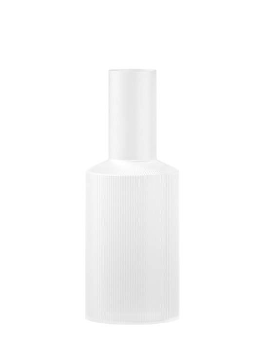 Ferm Living: Frosted Ripple carafe - White - ecraft_0 | Luisa Via Roma