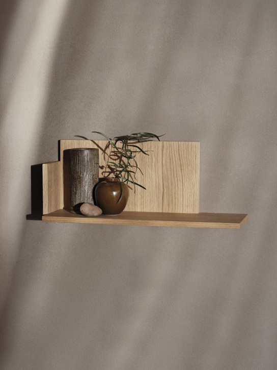 Ferm Living: Stagger low oiled oak shelf - ecraft_1 | Luisa Via Roma