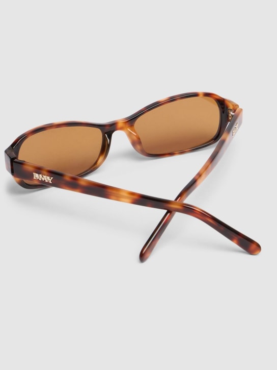 DMY Studios: Juno round acetate sunglasses - Havana/Brown - women_1 | Luisa Via Roma