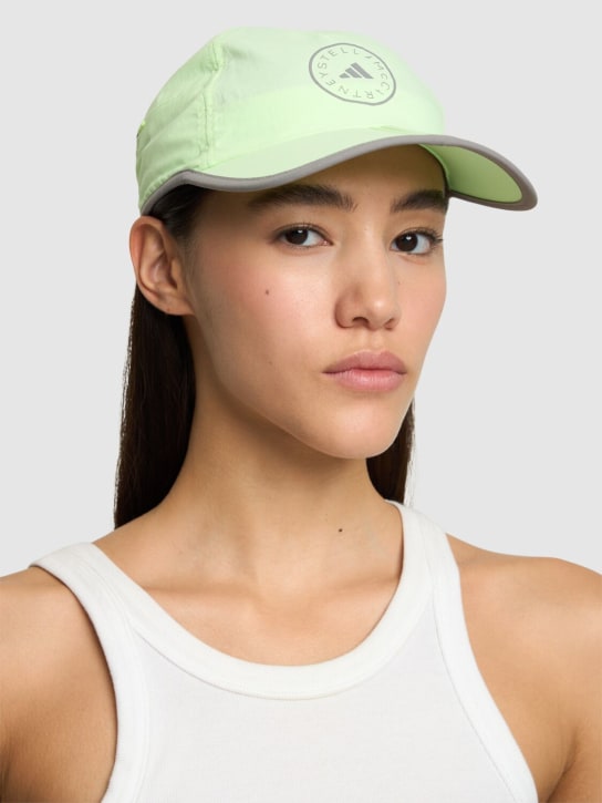 adidas By Stella McCartney: ASMC baseball cap w/ logo - Lime Green - women_1 | Luisa Via Roma