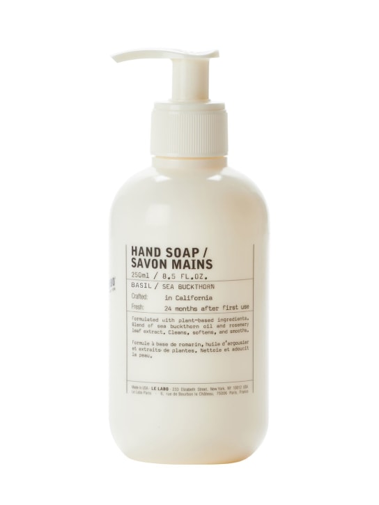 Le Labo: 250ml Basil Hand Soap - Transparent - beauty-men_0 | Luisa Via Roma