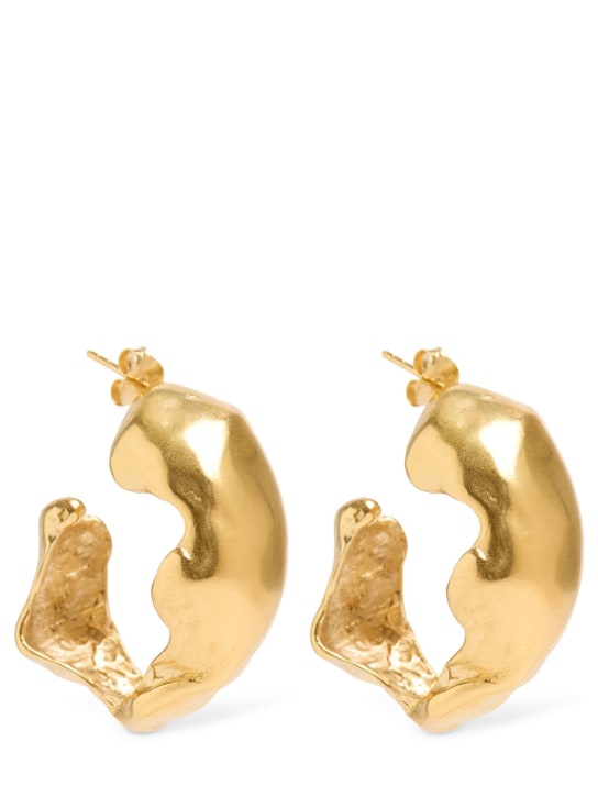 Simuero: Pompas hoop earrings - Gold - women_0 | Luisa Via Roma