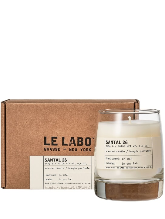Le Labo: 245g Santal 26 Classic Candle - Transparent - beauty-men_1 | Luisa Via Roma