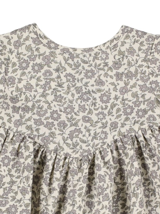 Quincy Mae: Printed organic cotton gauze dress - 멀티컬러 - kids-girls_1 | Luisa Via Roma
