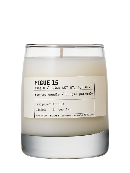 Le Labo: 245g Figue 15 classic candle - Transparent - beauty-men_0 | Luisa Via Roma