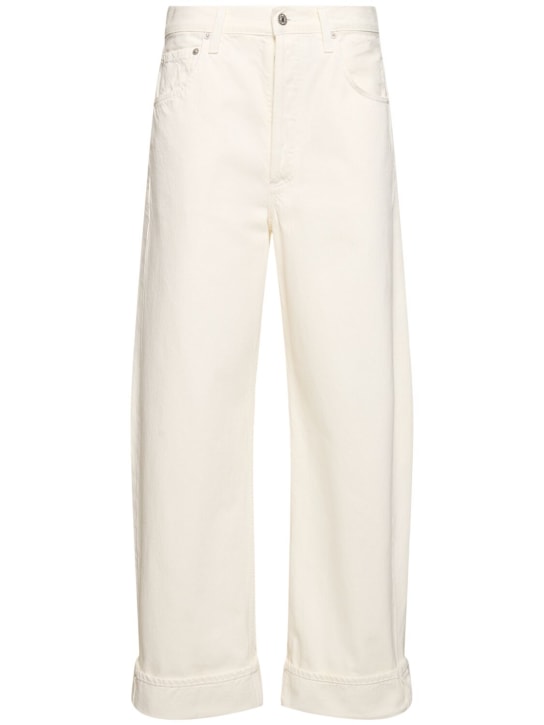 CITIZENS OF HUMANITY: Ayla high rise baggy jeans - White - women_0 | Luisa Via Roma