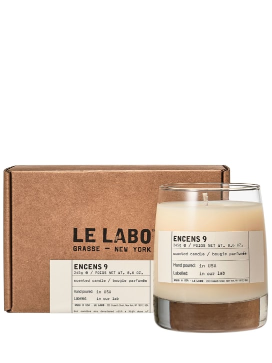 Le Labo: 245g Encens 9 Classic Candle - Transparent - beauty-men_1 | Luisa Via Roma