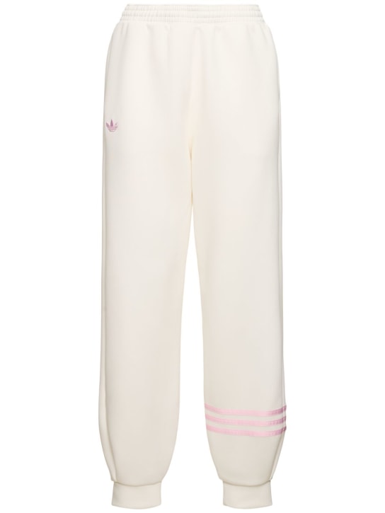 adidas Originals: Stripes jogger sweatpants - White - women_0 | Luisa Via Roma