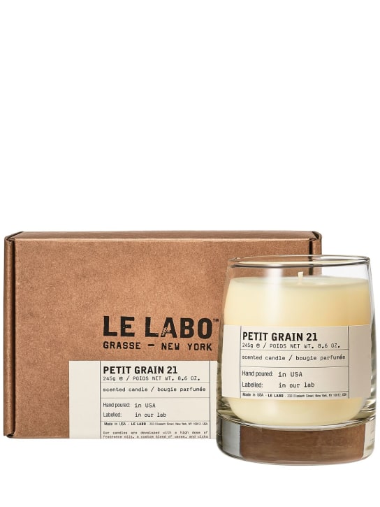 Le Labo: Bougie classique Petit Grain 21 245 g - Transparent - beauty-men_1 | Luisa Via Roma