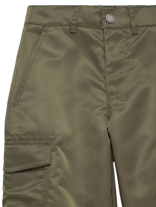 Golden Goose: Journey nylon cargo pants - Green - kids-girls_1 | Luisa Via Roma