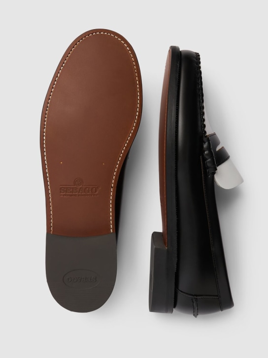 Sebago: LVR Exclusive Classic Dan leather loafer - Black/White - men_4 | Luisa Via Roma
