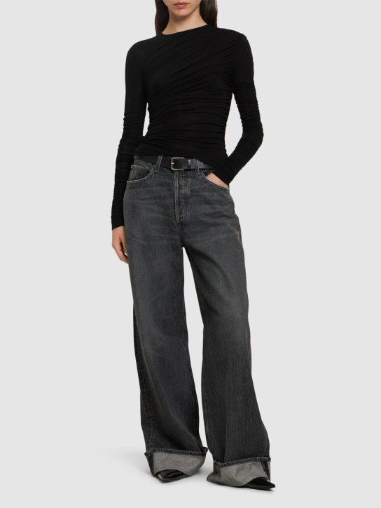 Agolde: Dame high rise straight jeans - Grey - women_1 | Luisa Via Roma