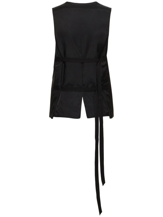 Ann Demeulemeester: Charlotte viscose jersey vest - women_4 | Luisa Via Roma