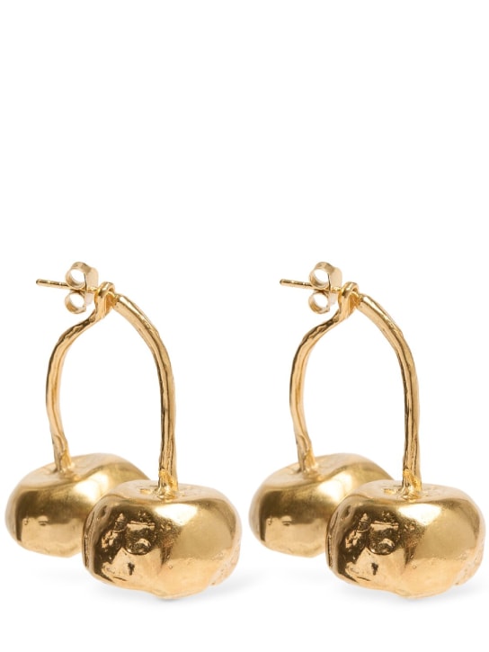 Simuero: Cerezas drop earrings - Gold - women_0 | Luisa Via Roma