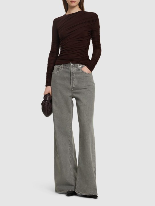 Agolde: Low slung baggy jeans - Grey - women_1 | Luisa Via Roma