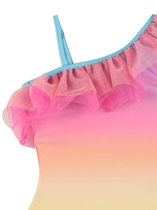 Molo: Recycled Lycra one piece swimsuit - Renkli - kids-girls_1 | Luisa Via Roma