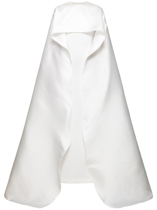 Solace London: Leni woven crepe maxi dress - Beyaz - women_0 | Luisa Via Roma