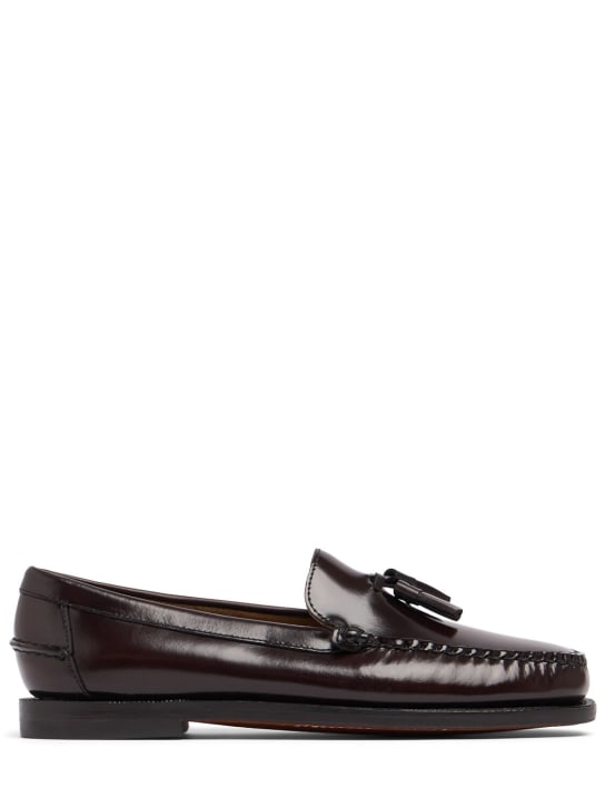 Sebago: Classic Will smooth leather loafers - Brown - women_0 | Luisa Via Roma