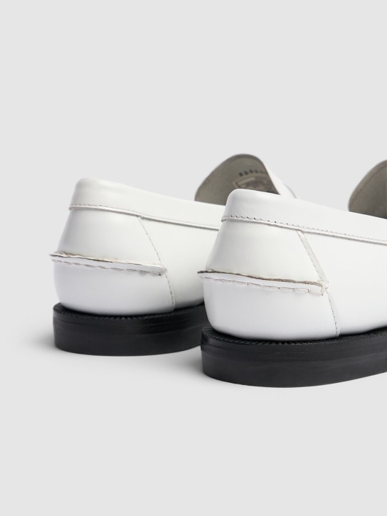 Sebago: Classic Dan Pigment leather loafers - White - women_4 | Luisa Via Roma