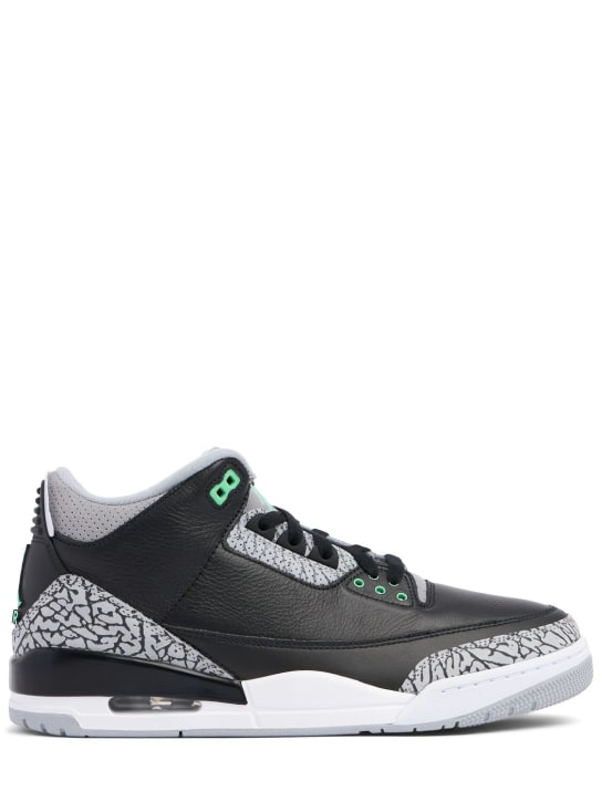 Nike: Air Jordan 3 Retro sneakers - Black/Wolf Grey - men_0 | Luisa Via Roma