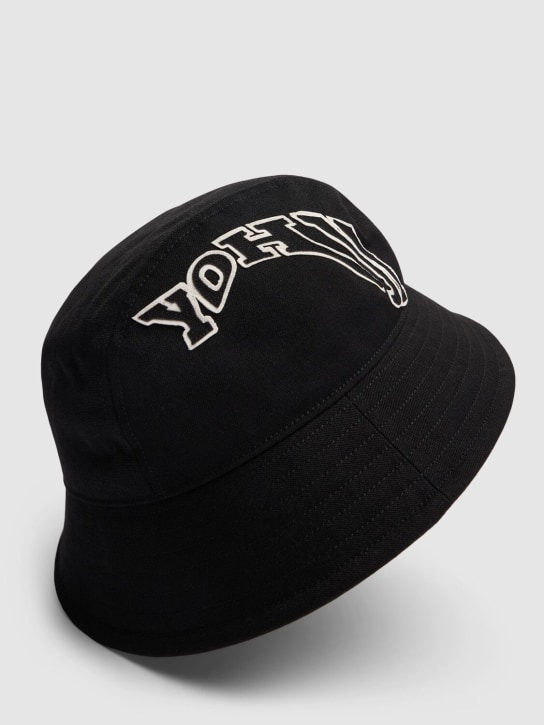 Y-3: Bucket hat - Black - men_1 | Luisa Via Roma