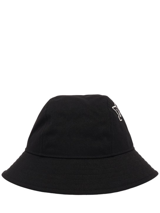 Y-3: Bucket hat - Black - men_0 | Luisa Via Roma