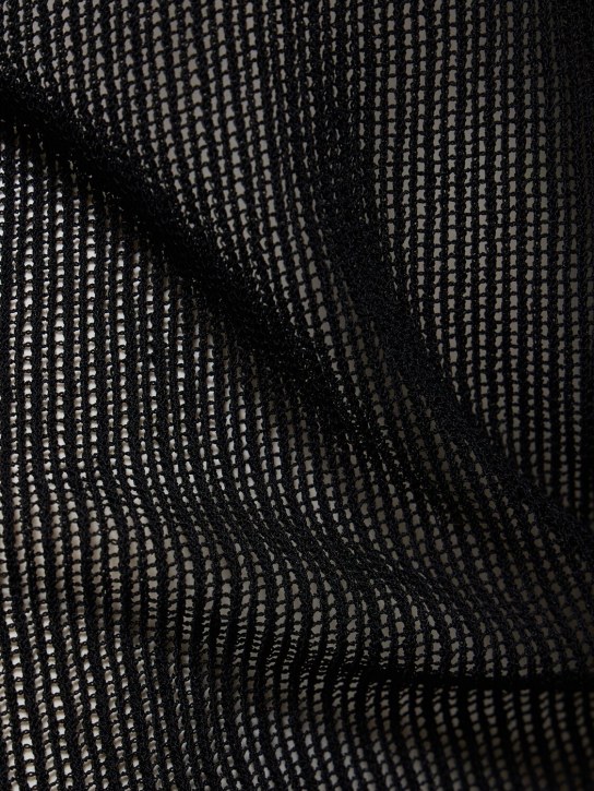Viscose knit mesh top - Petar Petrov - Women  | Luisaviaroma