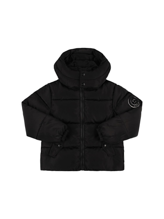 Barrow: Hooded poly puffer jacket - kids-boys_0 | Luisa Via Roma